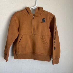 Carhartt Kids' Tan Hoodie with Black Logo